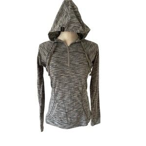 Outdoor Research‎ Women's Small Flyway 1/4 Zip Hoodie Gray Pullover
